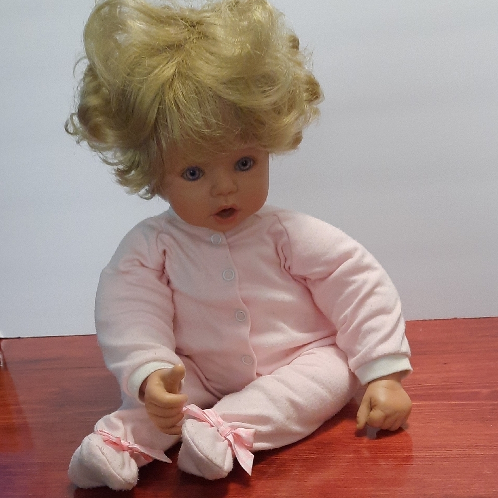 Susan Wakeen 20" Baby Doll with Pink Sleeper.